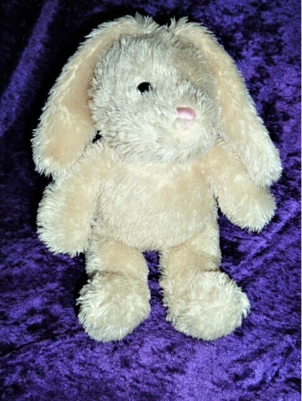Chosun Stuffed Plush Bunny Rabbit Cream Ivory Shaggy Fluffy 8" 12" Beans